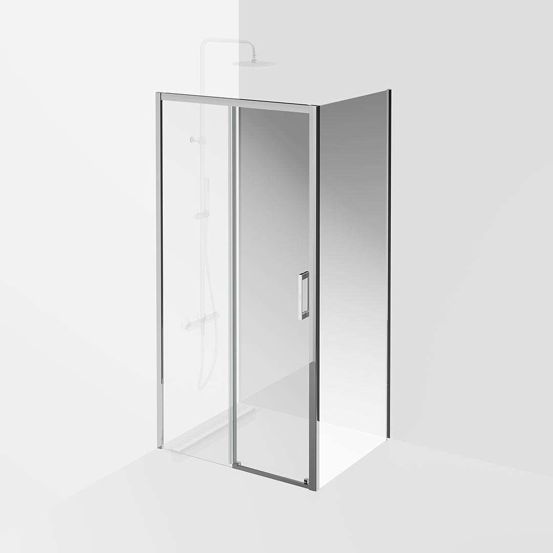 Душевая боковая панель vetro, 80х195, хром Душевая боковая панель vetro, 80х195, хром