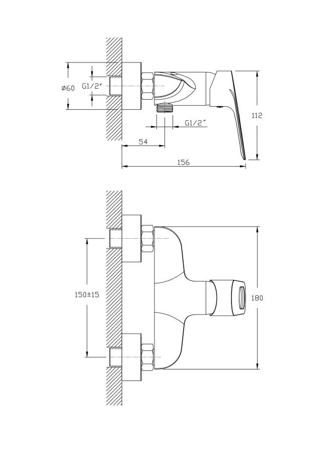Смеситель для душа RUSH Edge (ED7735-63) Смеситель для душа RUSH Edge (ED7735-63)