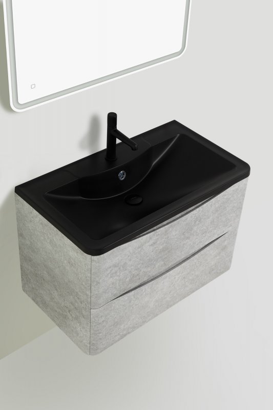 Тумба с раковиной подвесная  BelBagno ACQUA 80 Bianco Lucido, раковина белая Тумба с раковиной подвесная  BelBagno ACQUA 80 Bianco Lucido, раковина белая