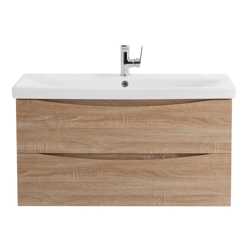 Тумба с раковиной подвесная BelBagno MARINO-CER 100 Bianco Lucido , раковина белая Тумба с раковиной подвесная BelBagno MARINO-CER 100 Bianco Lucido , раковина белая