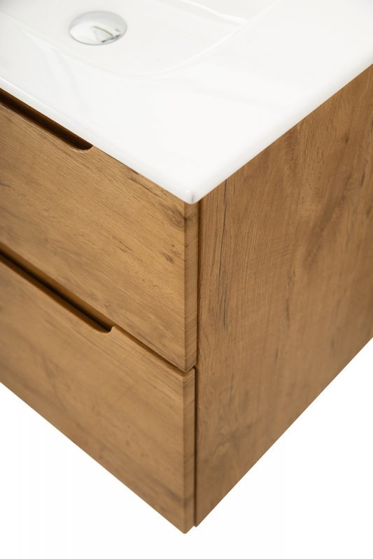 Тумба с раковиной подвесная BelBagno ETNA-H60 60 Rovere Moro, раковина белая Тумба с раковиной подвесная BelBagno ETNA-H60 60 Rovere Moro, раковина белая