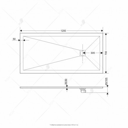 Душевой поддон RGW ST-127W 70 x 120 см, прямоугольный, из искусственного камня, белый, 16152712-01 Душевой поддон RGW ST-127W 70 x 120 см, прямоугольный, из искусственного камня, белый, 16152712-01