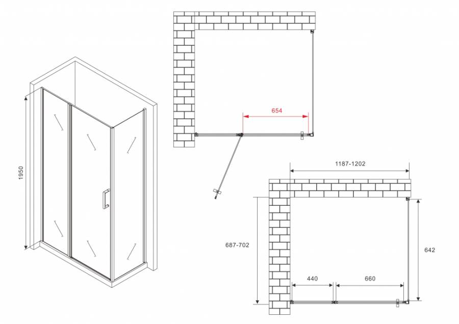 Душевой уголок ABBER Sonnenstrand AG04120S-S70 Душевой уголок ABBER Sonnenstrand AG04120S-S70