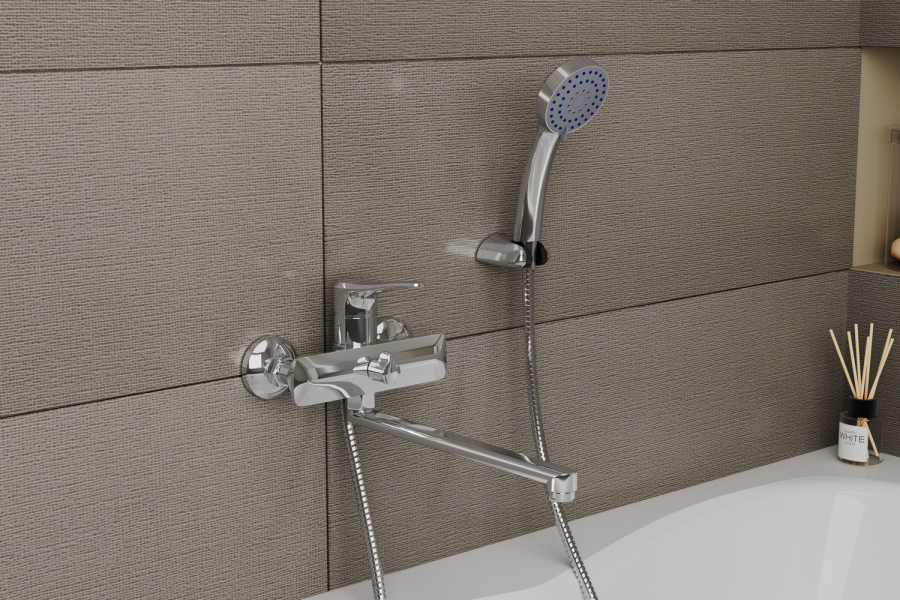 Смеситель для ванны с длинным поворотным изливом RUSH Jawa (JA0735-51) Смеситель для ванны с длинным поворотным изливом RUSH Jawa (JA0735-51)