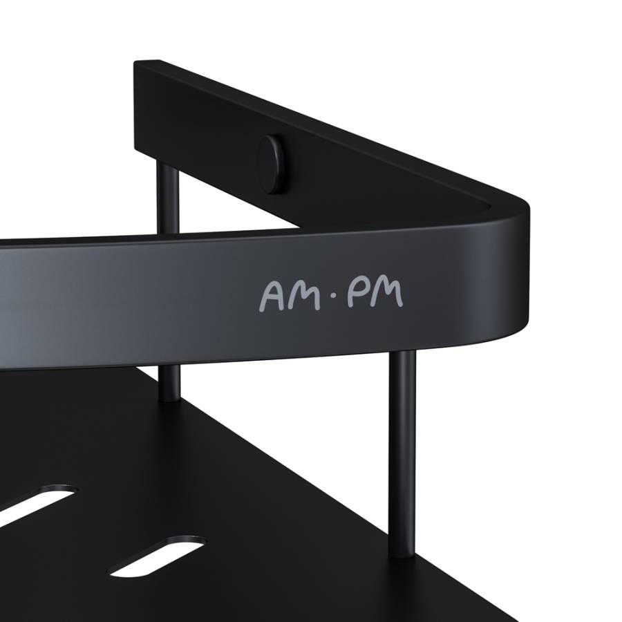 A7454122 Sense L Полка для душа угловая, черный A7454122 Sense L Полка для душа угловая, черный