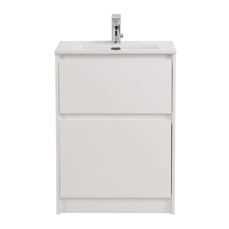 Тумба с раковиной напольная BelBagno KRAFT 39 80 Bianco Opaco, раковина белая Тумба с раковиной напольная BelBagno KRAFT 39 80 Bianco Opaco, раковина белая