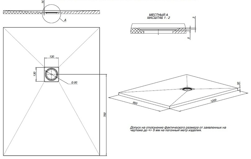 Душевой поддон Allen Brau Priority 120x90 8.31007-AM антрацит Душевой поддон Allen Brau Priority 120x90 8.31007-AM антрацит