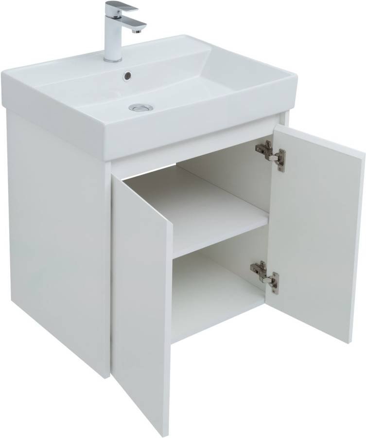 Мебель для ванной Aquanet Nova Lite 60 белый глянец (2 дверцы) Мебель для ванной Aquanet Nova Lite 60 белый глянец (2 дверцы)