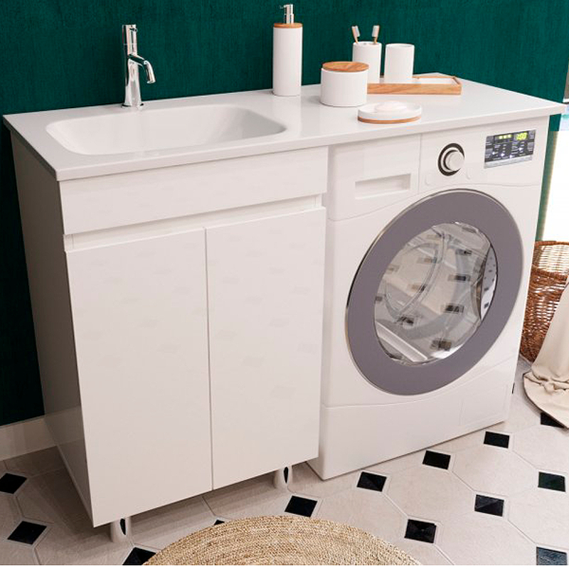 Комплект мебели Barcelona Luxe 1200х482 левосторонний напольный 2-х дверный (ШхГхВ) 548х476х860 Комплект мебели Barcelona Luxe 1200х482 левосторонний напольный 2-х дверный (ШхГхВ) 548х476х860