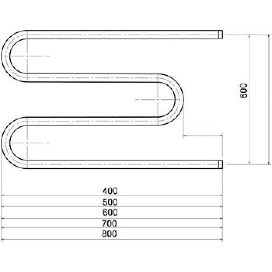 Полотенцесушитель М1" 60*40 с креплениями Полотенцесушитель М1" 60*40 с креплениями