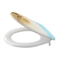 Alcaplast Сидение для унитаза Softclose белое, морская ракушка A604 SHELL