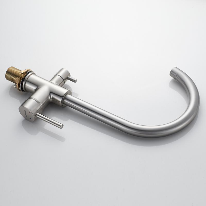 Смеситель для кухни со встроенным фильтром (краном) под питьевую воду Shevanik S128 S128L Смеситель для кухни со встроенным фильтром (краном) под питьевую воду Shevanik S128 S128L