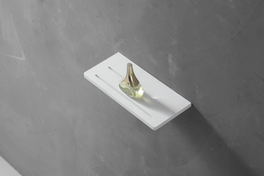 Полочка для ванной комнаты ABBER Stein AS1653 белая матовая Полочка для ванной комнаты ABBER Stein AS1653 белая матовая