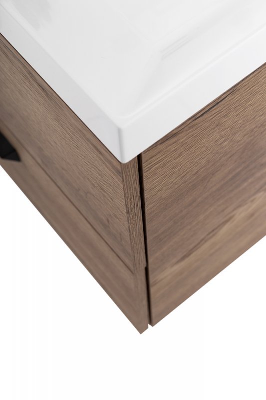 Тумба с раковиной подвесная  BelBagno AURORA 70 Rovere Nebrasca Nature, раковина белая Тумба с раковиной подвесная  BelBagno AURORA 70 Rovere Nebrasca Nature, раковина белая