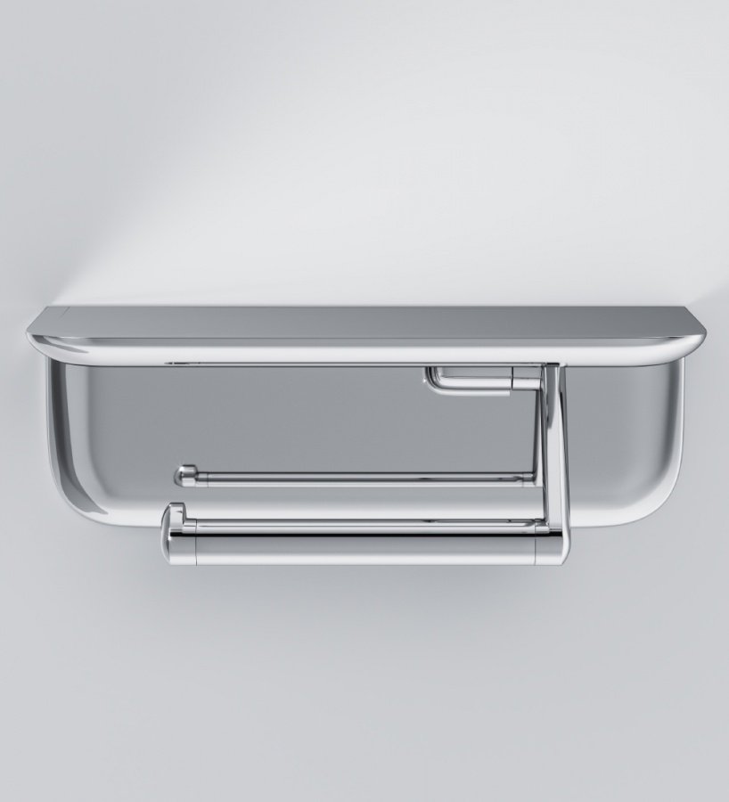 A30341500 Sensation, Держатель для туалетной бумаги с полкой, хром, шт A30341500 Sensation, Держатель для туалетной бумаги с полкой, хром, шт