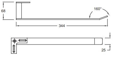 Держатель для полотенец Jacob Delafon Spherik E4124-CP, шт