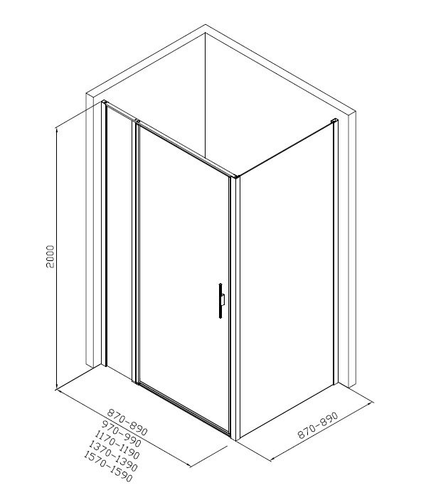 Душевой уголок Allen Brau Priority 160x90 3.31039.BBA + 3.31045.BBA черный браш Душевой уголок Allen Brau Priority 160x90 3.31039.BBA + 3.31045.BBA черный браш