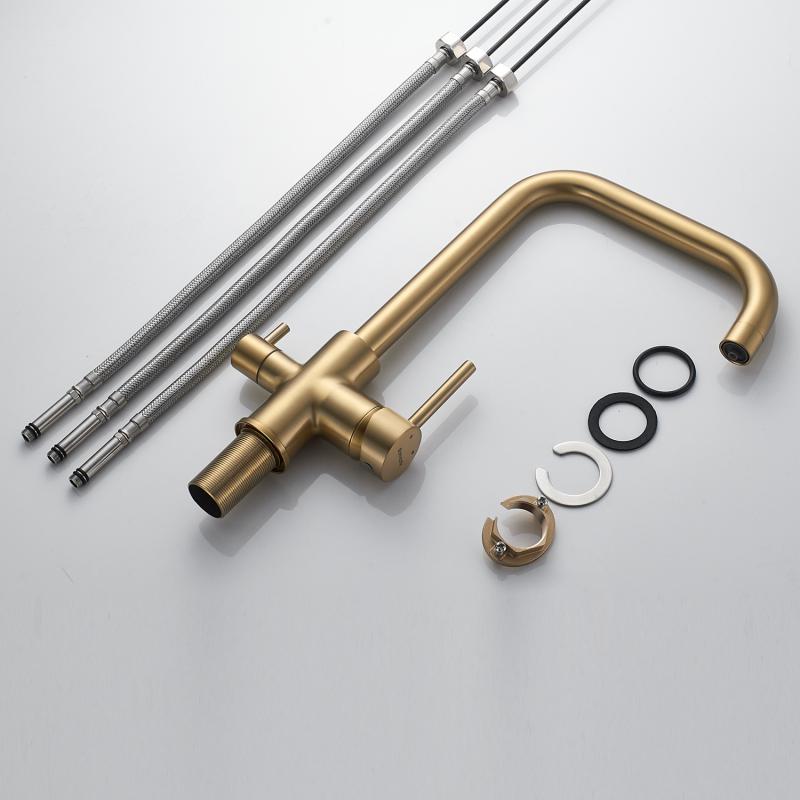 Смеситель для кухни со встроенным фильтром (краном) под питьевую воду Shevanik S228 S228G Смеситель для кухни со встроенным фильтром (краном) под питьевую воду Shevanik S228 S228G