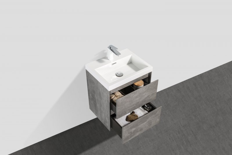Тумба с раковиной подвесная BelBagno PIETRA MINI 50 Stone, раковина белая Тумба с раковиной подвесная BelBagno PIETRA MINI 50 Stone, раковина белая