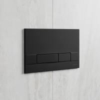 Кнопка смыва Lemark BIT  механическая цвет: черный матовый SOFT TOUCH Кнопка смыва Lemark BIT  механическая цвет: черный матовый SOFT TOUCH
