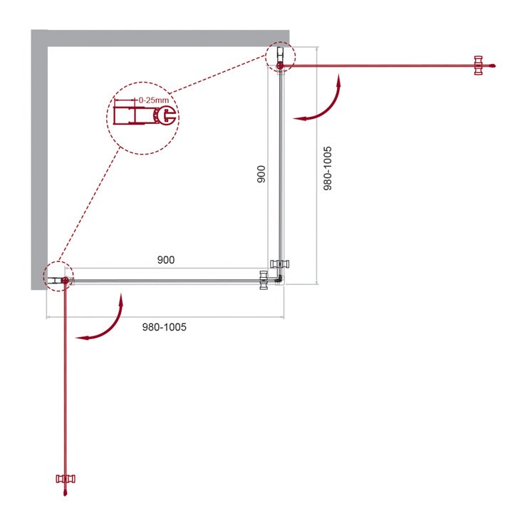 Душевой уголок BelBagno ETNA-A-2-70-C-Cr Душевой уголок BelBagno ETNA-A-2-70-C-Cr