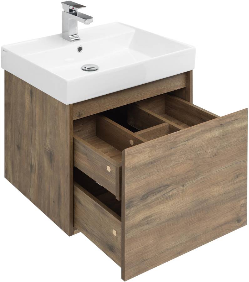 Мебель для ванной Aquanet Nova Lite 60 дуб рустикальный (1 ящик) Мебель для ванной Aquanet Nova Lite 60 дуб рустикальный (1 ящик)