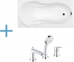 Акриловая ванна Aquanet Grenada 180x90 (каркас + смеситель Grohe BauEdge 2511700A) Акриловая ванна Aquanet Grenada 180x90 (каркас + смеситель Grohe BauEdge 2511700A)
