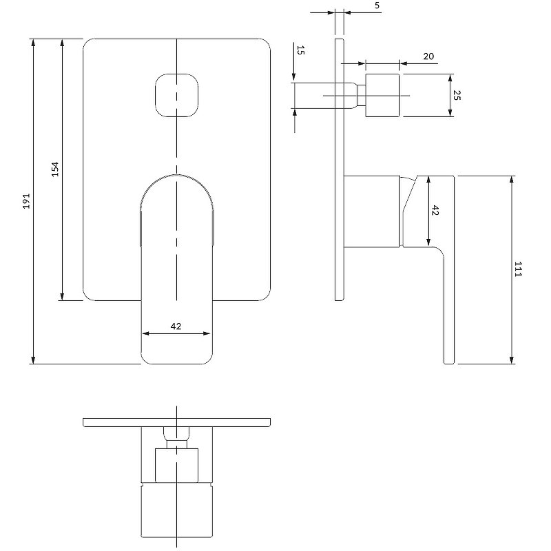 Смеситель для душа скрытого монтажа OMNIRES BARETTI BA7835CR (хром) Смеситель для душа скрытого монтажа OMNIRES BARETTI BA7835CR (хром)