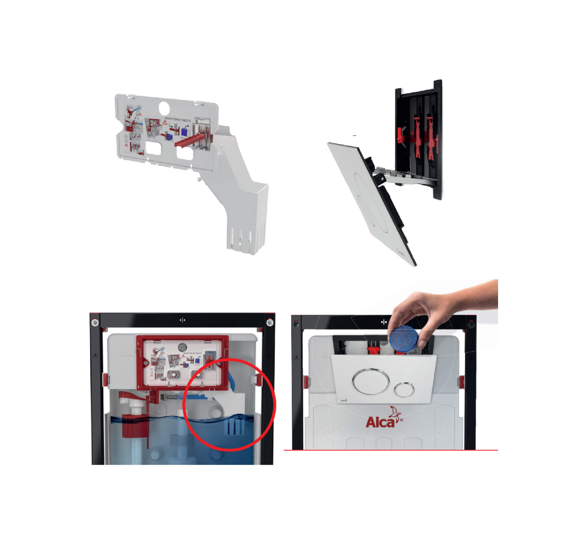 Инсталляция Alcaplast AM101/1120-4:1 RU M671-0001 для унитаза с клавишей смыва Хром глянцевый Инсталляция Alcaplast AM101/1120-4:1 RU M671-0001 для унитаза с клавишей смыва Хром глянцевый
