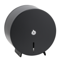 Диспансер для туалетной бумаги, ø 200 мм, нержавеющая сталь, черный