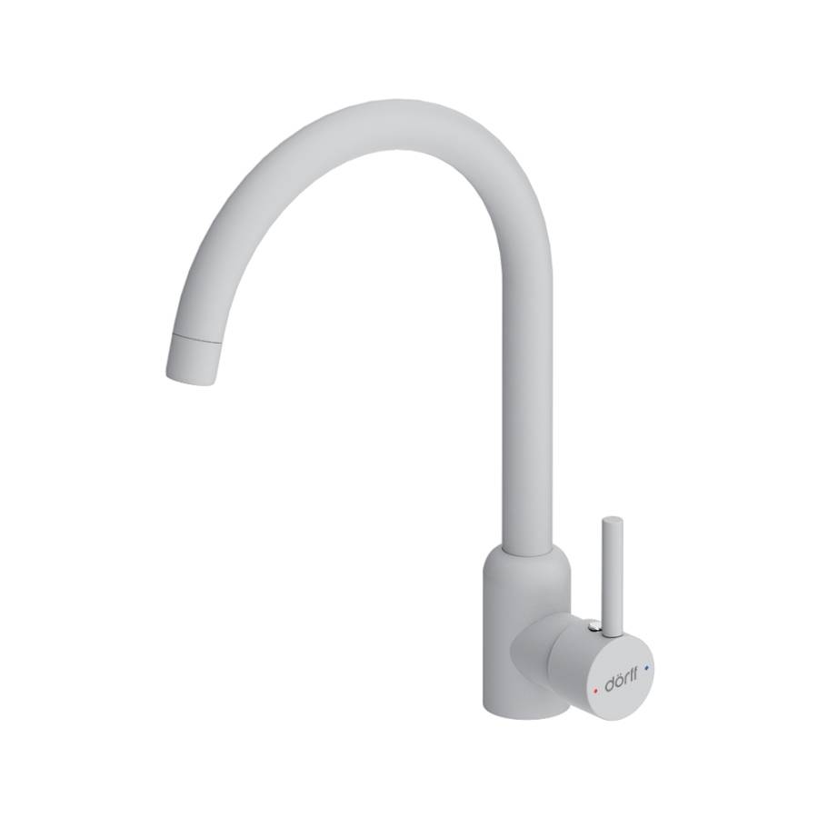 D3007033 Logic кухонный смеситель поворотный, белый D3007033 Logic кухонный смеситель поворотный, белый