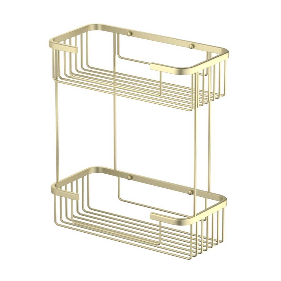 Полка двойная Timo Saona 13083/17 золото матовое Полка двойная Timo Saona 13083/17 золото матовое