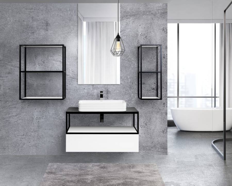 Столешница из керамогранита 1000x460 KEP-100-MNO Marmo Nero Opaco Столешница из керамогранита 1000x460 KEP-100-MNO Marmo Nero Opaco