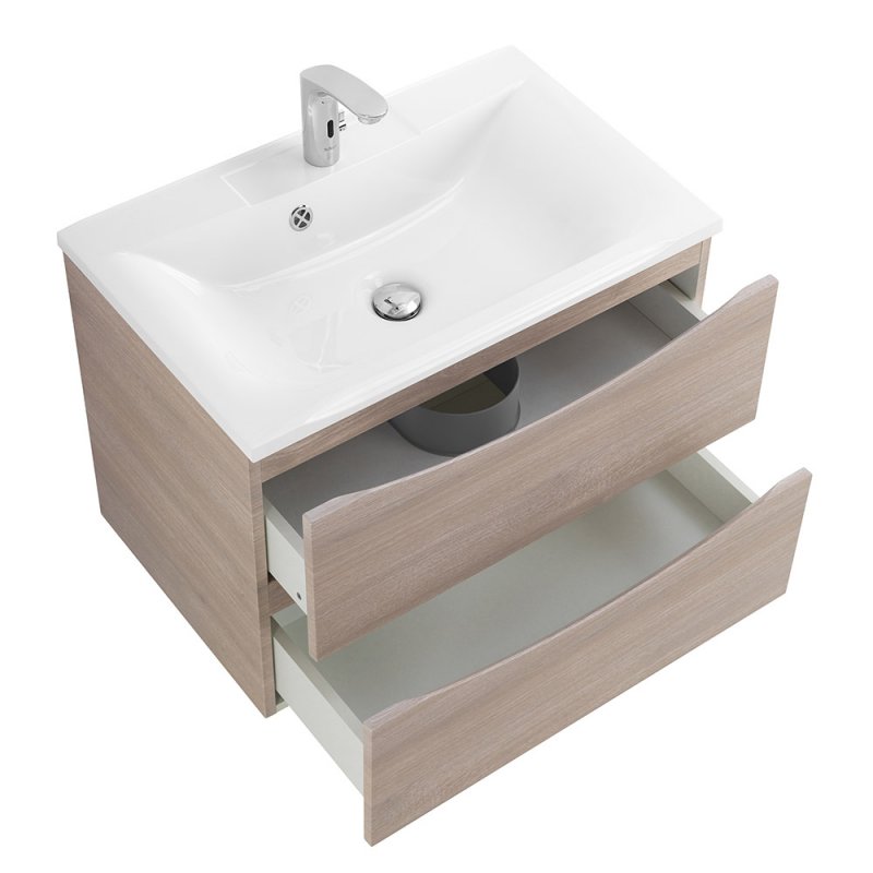 Тумба с раковиной подвесная BelBagno MARINO 65 Bianco Lucido, раковина белая Тумба с раковиной подвесная BelBagno MARINO 65 Bianco Lucido, раковина белая