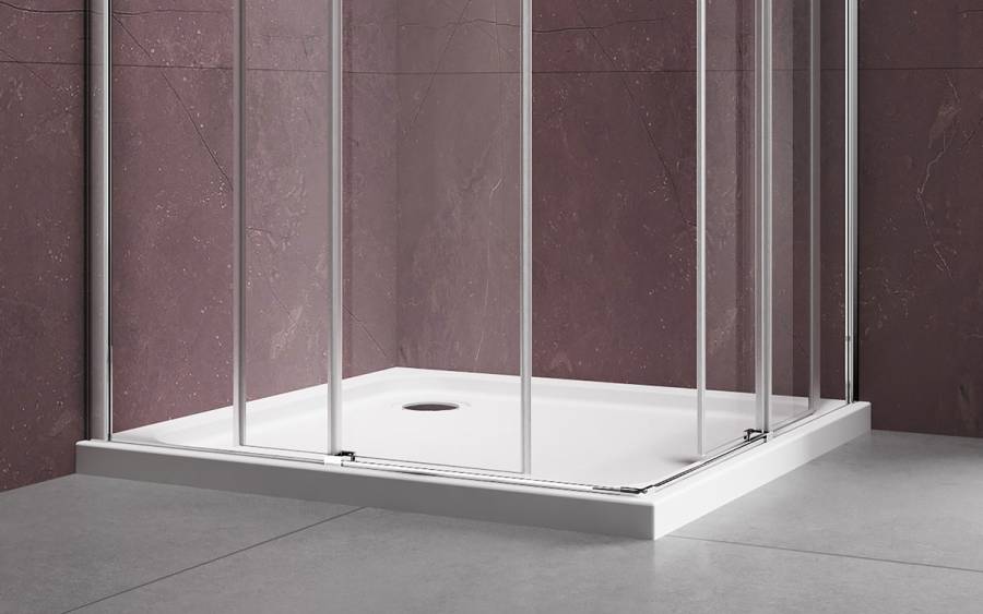 Душевой уголок Dice VSS-4D900CL, 900*900, хром, стекло прозрачное Душевой уголок Dice VSS-4D900CL, 900*900, хром, стекло прозрачное