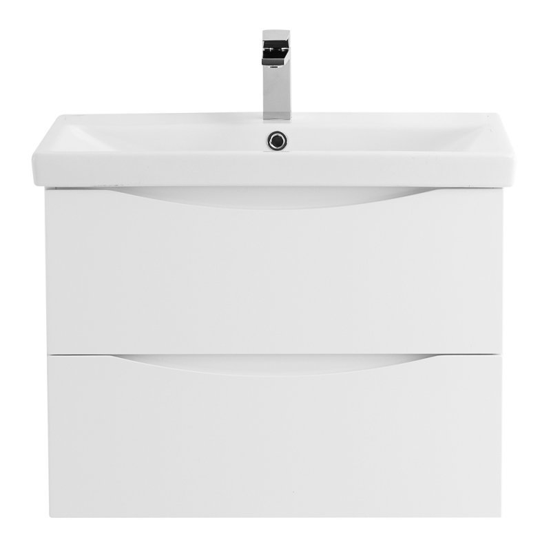 Тумба с раковиной подвесная BelBagno MARINO-CER 70 Rovere Nature Grigio, раковина белая Тумба с раковиной подвесная BelBagno MARINO-CER 70 Rovere Nature Grigio, раковина белая