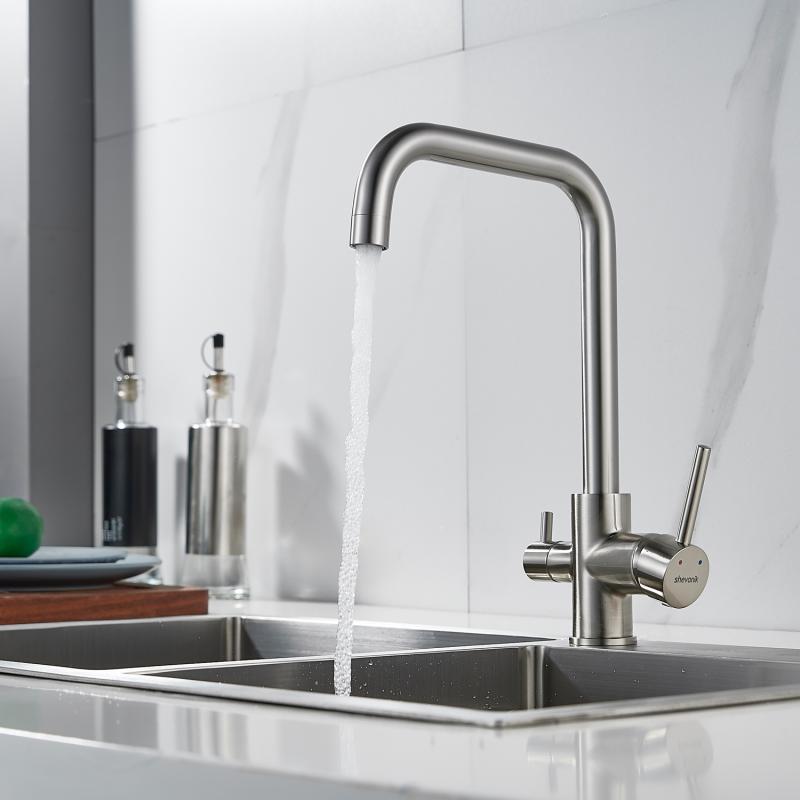 Смеситель для кухни со встроенным фильтром (краном) под питьевую воду Shevanik S228 S228L Смеситель для кухни со встроенным фильтром (краном) под питьевую воду Shevanik S228 S228L