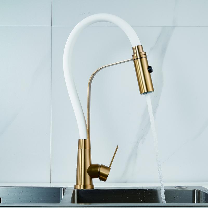 Смеситель для кухни с гибким изливом Shevanik S943 S943G-1 Смеситель для кухни с гибким изливом Shevanik S943 S943G-1