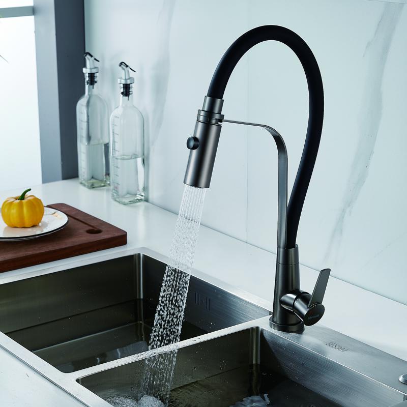 Смеситель для кухни с гибким изливом Shevanik S943 S943T-3 Смеситель для кухни с гибким изливом Shevanik S943 S943T-3