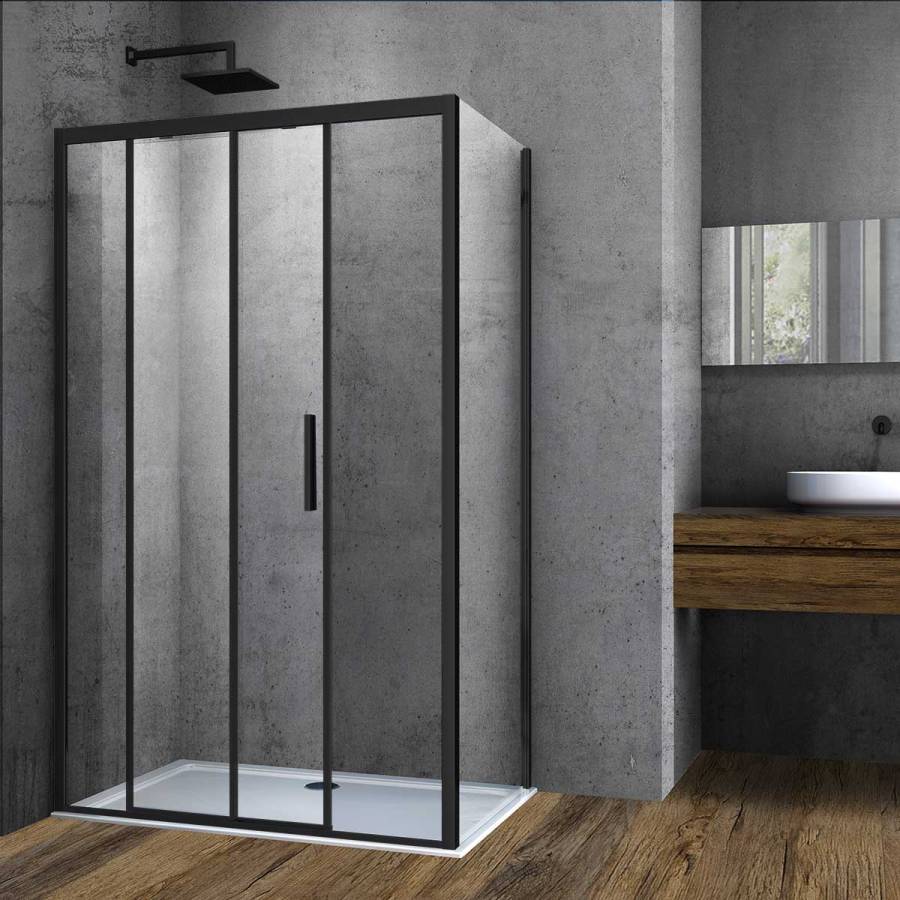 Душевой уголок Soft VSR-3SO9011CLB, 1100*900, черный, стекло прозрачное Душевой уголок Soft VSR-3SO9011CLB, 1100*900, черный, стекло прозрачное