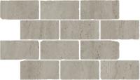 Бордюр Сан-Марко мозаичный серый матовый обрезной 46,5x26,5x0,9