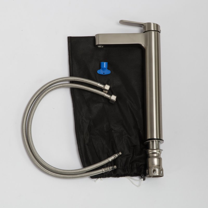 DELTA Смеситель для накладных раковин без донного клапана, чёрный матовый, DEL-LMC-NERO DELTA Смеситель для накладных раковин без донного клапана, чёрный матовый, DEL-LMC-NERO