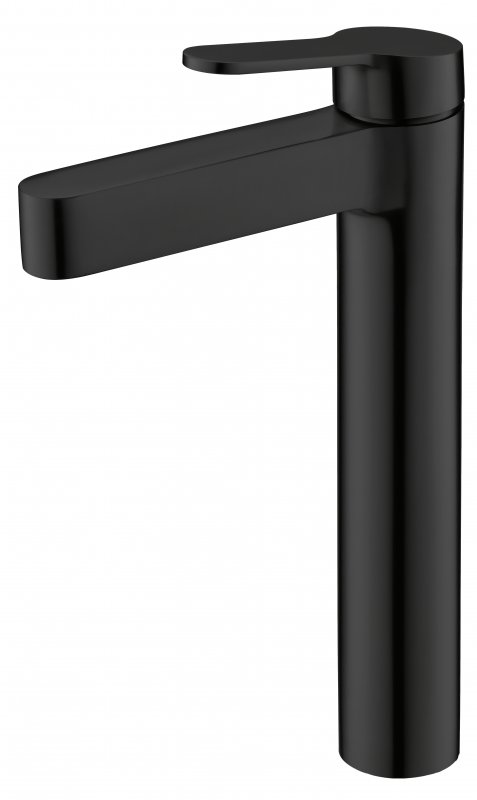 DELTA Смеситель для накладных раковин без донного клапана, чёрный матовый, DEL-LMC-NERO DELTA Смеситель для накладных раковин без донного клапана, чёрный матовый, DEL-LMC-NERO