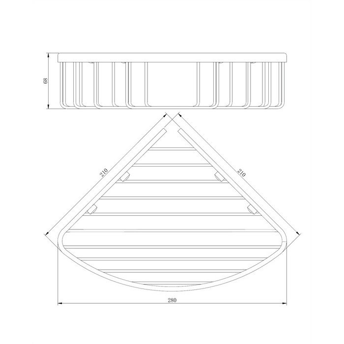 Полка-корзинка для душа угловая OMNIRES 21х21 см UN3503CR (хром) Полка-корзинка для душа угловая OMNIRES 21х21 см UN3503CR (хром)