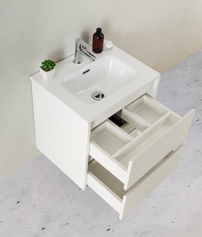 Тумба с раковиной подвесная BelBagno KRAFT 39-50 Pino Pasadena, раковина белая Тумба с раковиной подвесная BelBagno KRAFT 39-50 Pino Pasadena, раковина белая