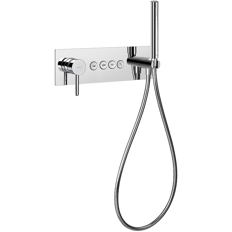 Смеситель скрытого монтажа со встроенным душем OMNIRES Y Y1239_1GCCR (хром) Смеситель скрытого монтажа со встроенным душем OMNIRES Y Y1239_1GCCR (хром)