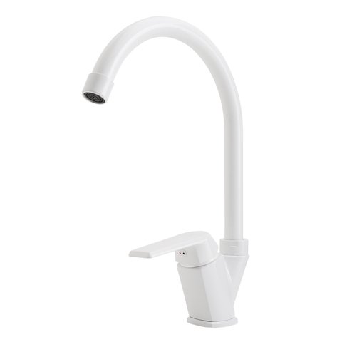 Смеситель для кухни OneLife P02-000w полимерный Смеситель для кухни OneLife P02-000w полимерный