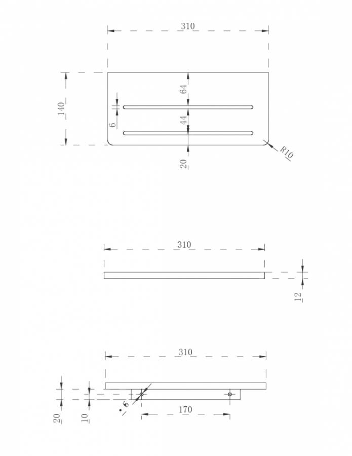 Полочка для ванной комнаты ABBER Stein AS1653MB черная матовая Полочка для ванной комнаты ABBER Stein AS1653MB черная матовая