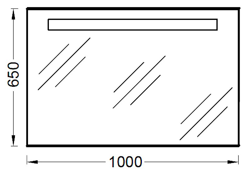 Зеркало Jacob Delafon EB1416-NF 100 см, шт Зеркало Jacob Delafon EB1416-NF 100 см, шт