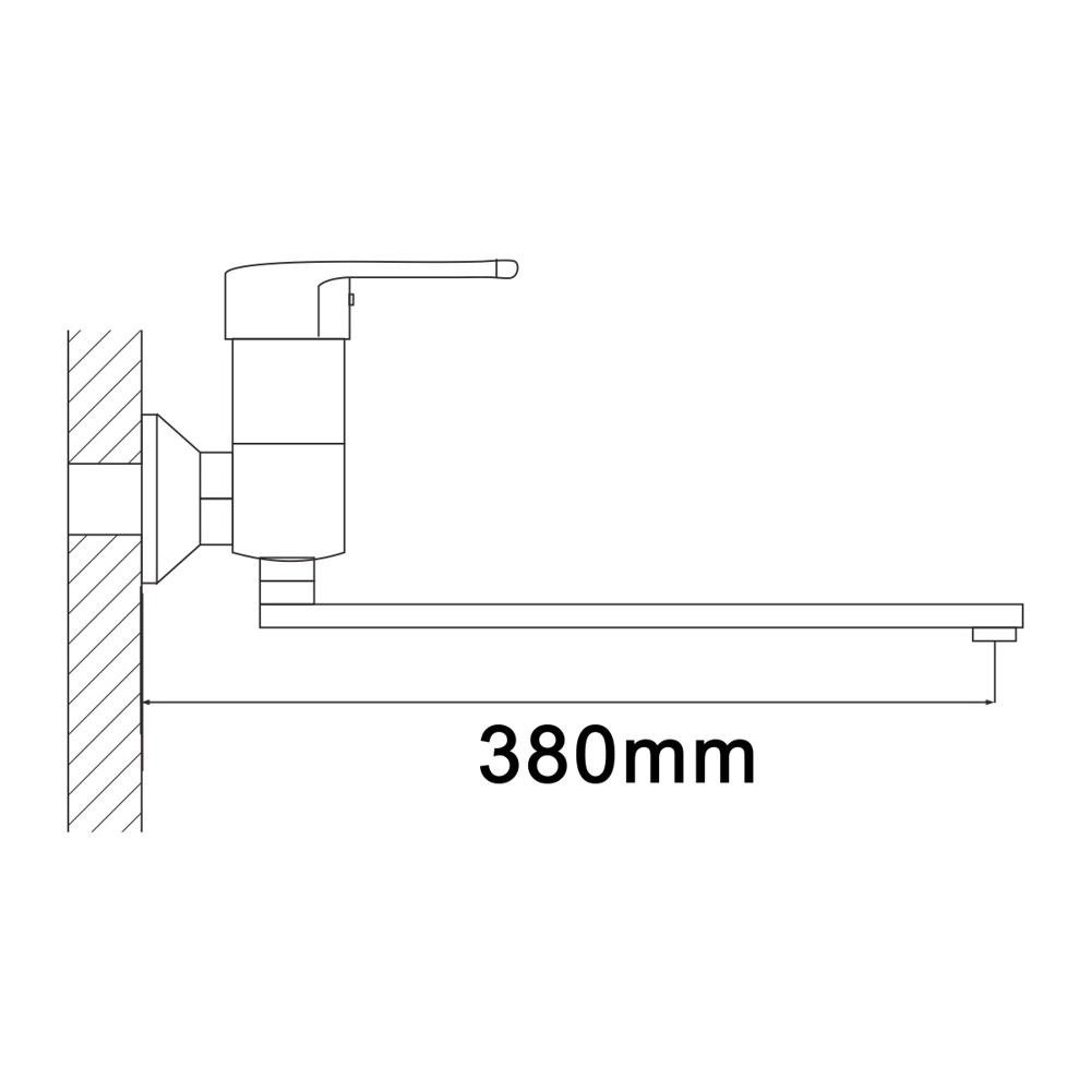 Смеситель для ванной латунь, хром S5622 Смеситель для ванной латунь, хром S5622